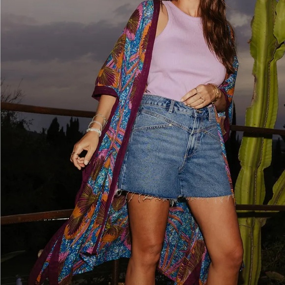 Kimono imprimé Femme - Imprimé multicolore - Picture 3 of 4